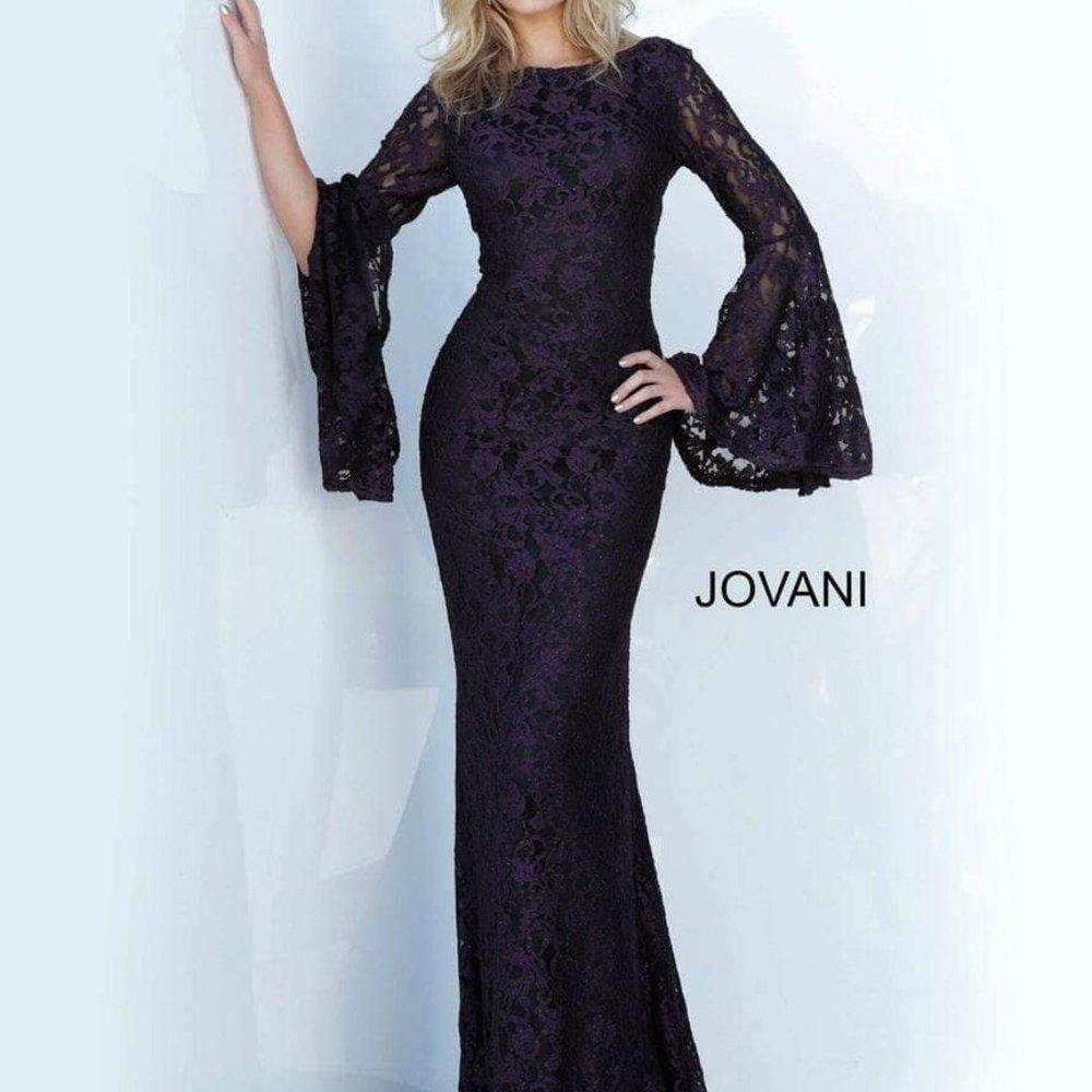 Jovani 03352ASC Evening Dress Plum Black size 10